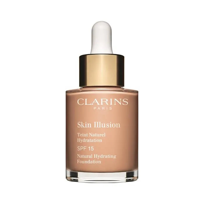 Clarins Skin Illusion Natural Hydrating – Foundation Spf15 107 Beige Unisex, 30 ml