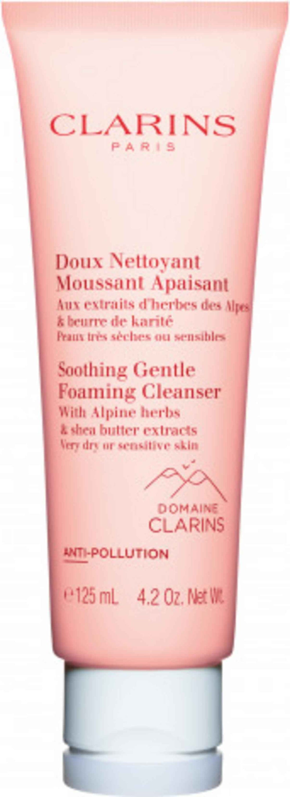 Clarins Gentle Soothing Anti-Pollution – Cleansing Foaming Cream for Women, 125 ml
