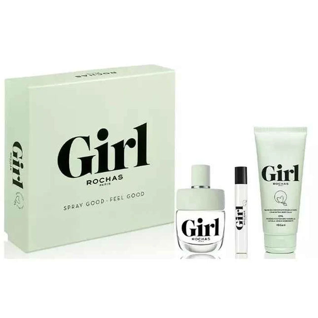 Rochas Girl – Eau de Toilette Unisex Spray 100 ml, Set 3 Pieces