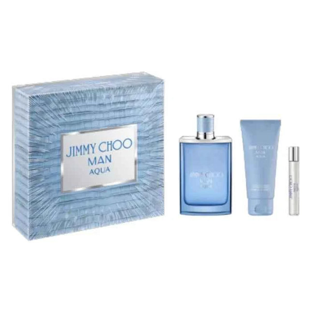 Jimmy CHOO Man Aqua – Eau de Toilette Unisex Spray 100 ml, Set 3 Pieces