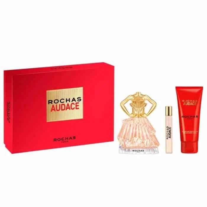 Rochas Audace – Eau de Parfum for Women Spray 90 ml, Set 3 Pieces