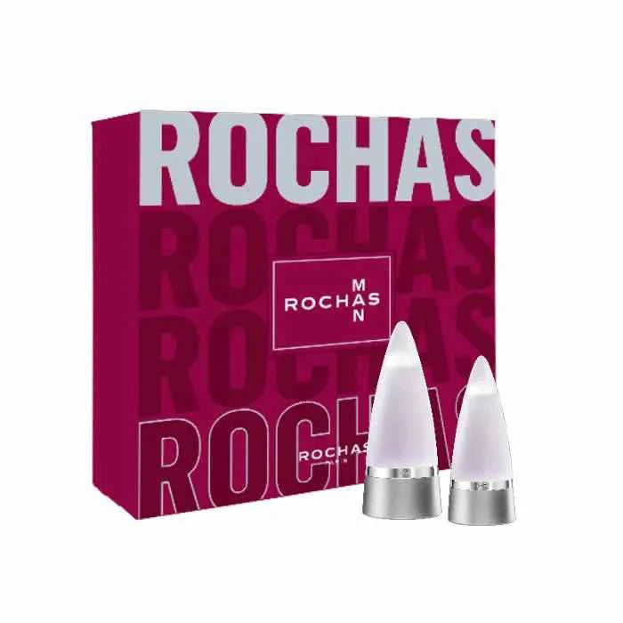 Rochas Man – Eau de Toilette for Men Spray 100 ml, Set 2 Pieces