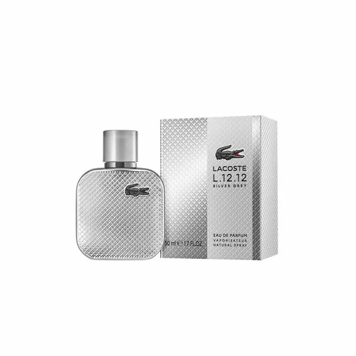 Lacoste L.12.12 Silver Grey – Eau de Parfum for Men Spray, 50 ml