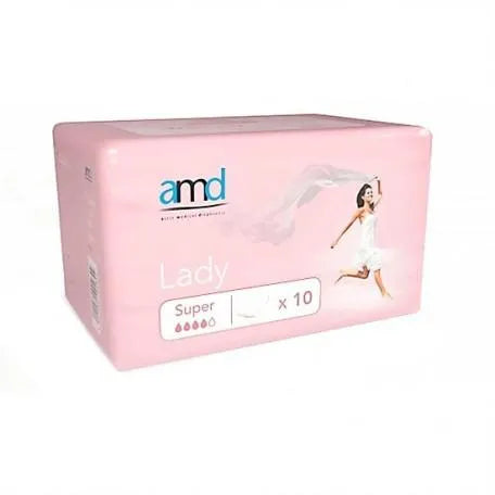 AMD Protector Absorbente Femenino Super 10 Units Active Medical