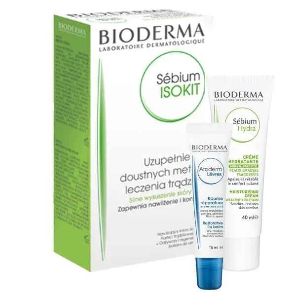 Bioderma Sebium Isokit – Cream 40 ml Lip Balm, 15 ml
