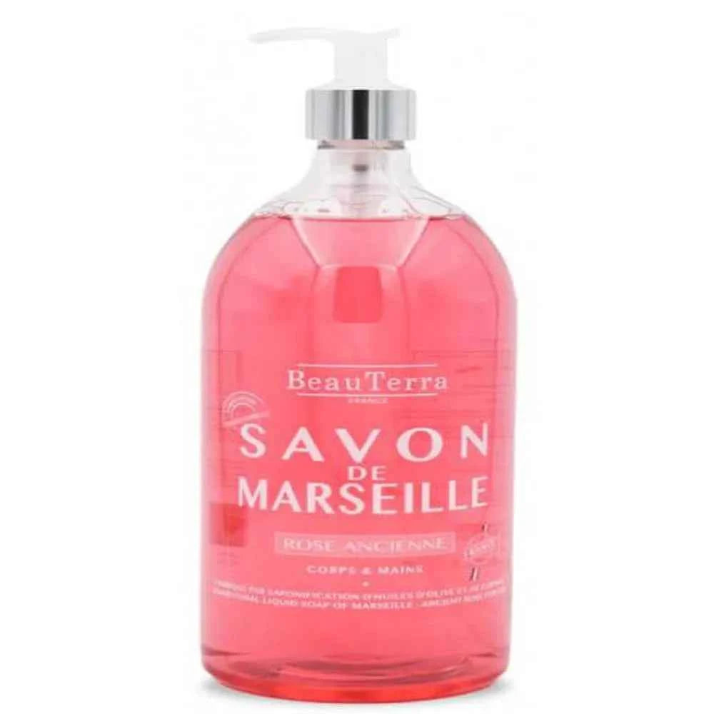 Beauterra Marseille Jabón Rosa Antigua Unisex, 1000 ml
