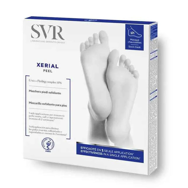 SVR Xérial Peel Mask Exfoliating Foot Mask Unisex, 2x20 ml