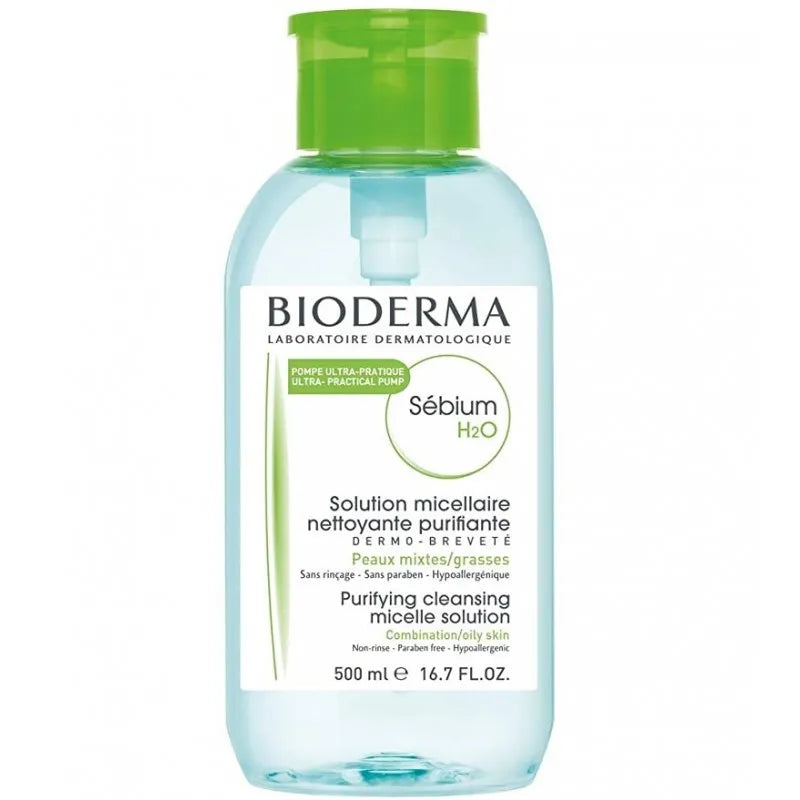 Bioderma Sebium H2O Reverse Pump Unisex, 500 ml