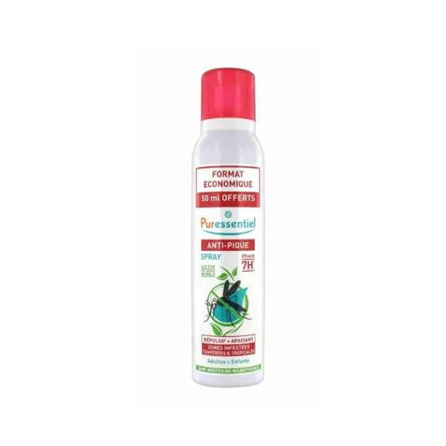 Puressentiel Anti-Bite – Spray Repellent 7h Soothing Unisex, 200 ml
