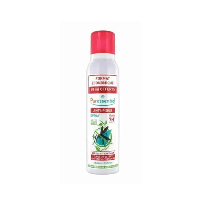 Puressentiel Anti-Bite – Spray Repellent 7h Soothing Unisex, 200 ml