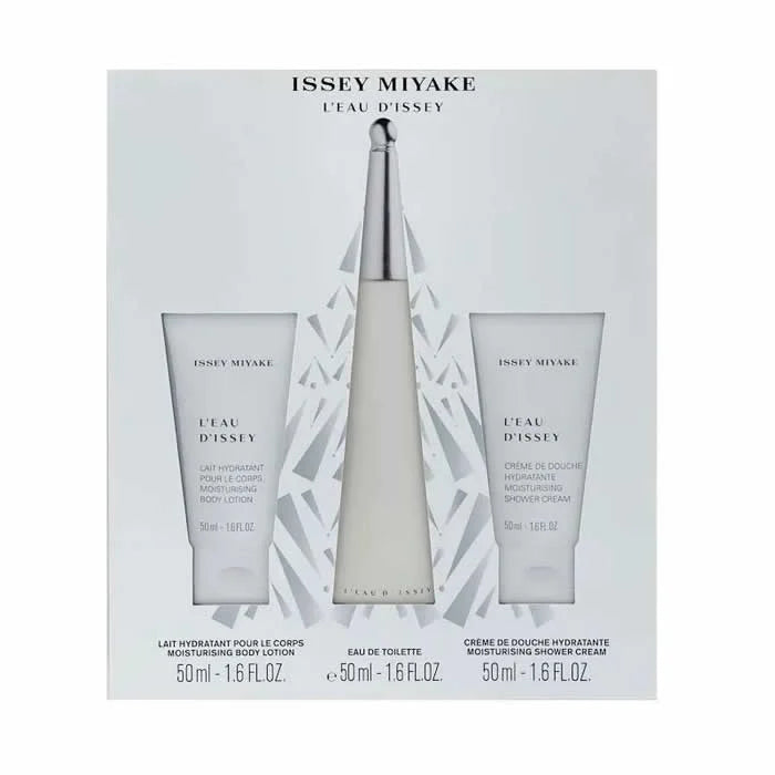 Issey Miyake L'Eau D'Issey – Eau de Toilette for Women Spray 50 ml, Set 3 Pieces