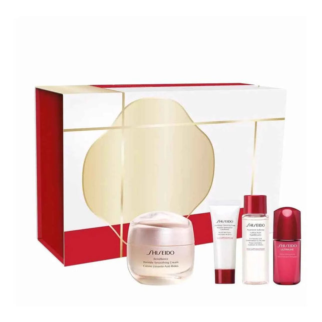 Shiseido Benefiance Wrinkle Smoothing – Cream Estuche 4 Piezas Unisex