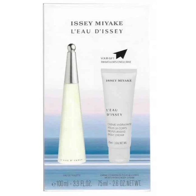 Issey Miyake L'Eau D'Issey – Eau de Toilette Unisex Spray 100 ml, Set 2 Pieces