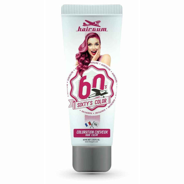 Hairgum Sixty's Color Hair Color Aubergine Unisex
