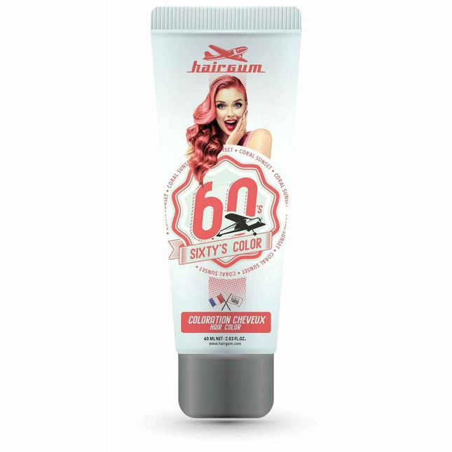 Hairgum Sixty's Color Hair Color Coroal Sunset Unisex