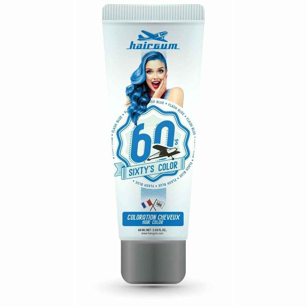Hairgum Sixty's Color Hair Color Flash Blue Unisex