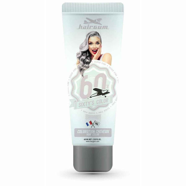 Hairgum Sixty's Color Hair Color Silver Pink Unisex