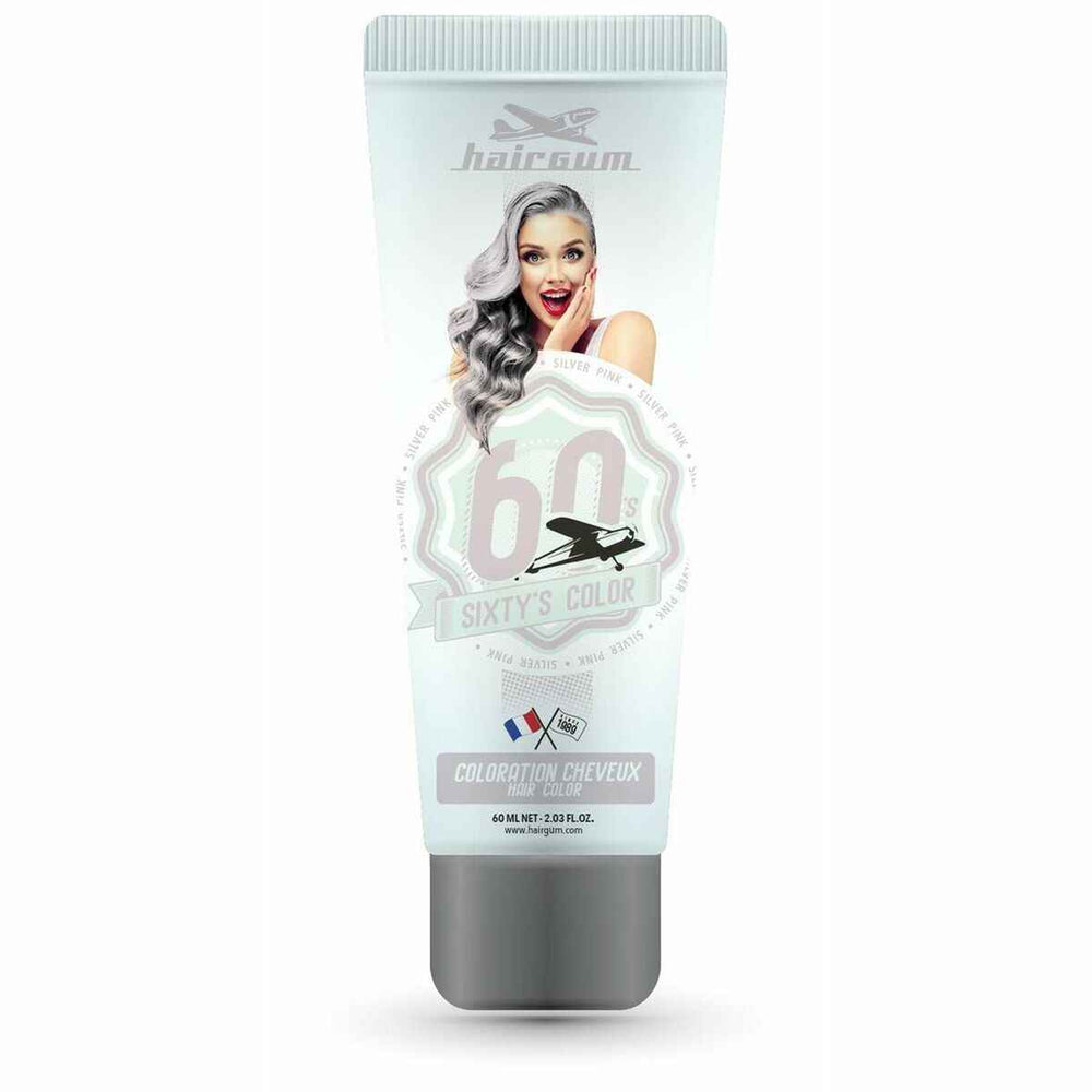 Hairgum Sixty's Color Hair Color Silver Pink Unisex