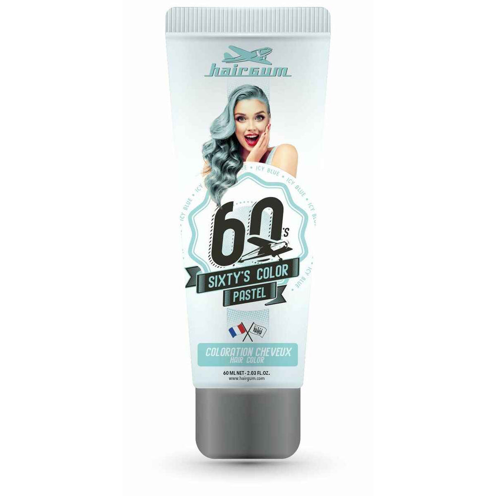 Hairgum Sixty's Color Hair Color Icy Blue Unisex, 60 ml