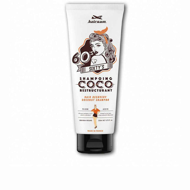 Hairgum Sixty's Recovery Coconut – Shampoo Unisex, 200 ml