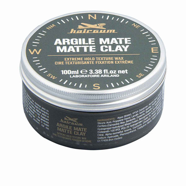 Hairgum Cera De Arcilla Mate Unisex, 100 ml