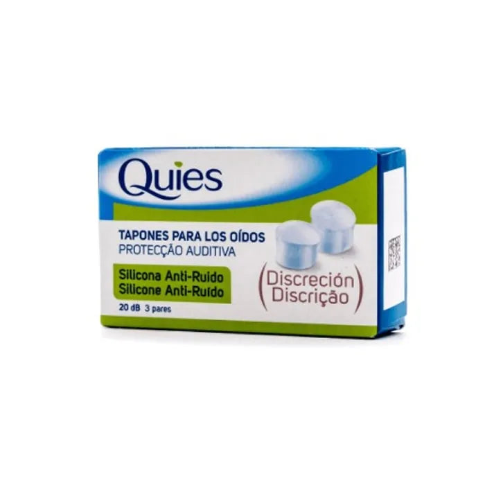 Quies Anti-noise Silicone Plugs Unisex, 6 Units