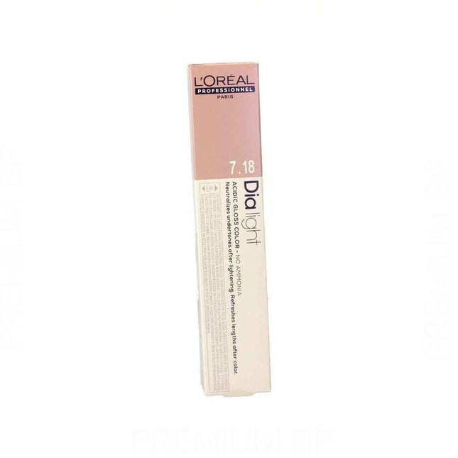 L'oreal Professionnel Dia Light – Gel-Creme Acide Sans Amoniaque 7,18 Unisex, 50 ml