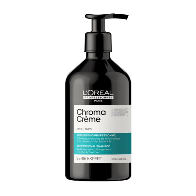 L'oreal Professionnel Chroma Crème Green Dyes Professional – Shampoo Unisex, 500 ml