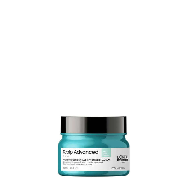 L'oreal Professionnel Scalp Advanced Champú y Mascarilla Purificante 2 En 1 Unisex, 250 ml