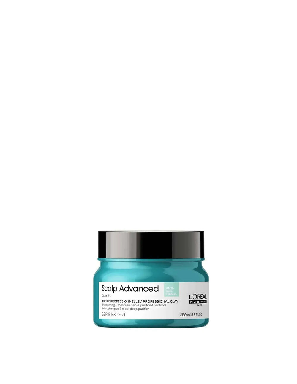 L'oreal Professionnel Scalp Advanced Champú y Mascarilla Purificante 2 En 1 Unisex, 250 ml
