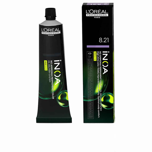 L'oreal Professionnel Inoa No Ammonia Permanent Color 8,21 Unisex, 60 g