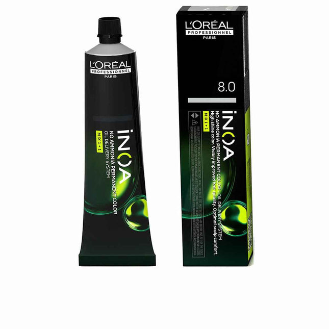 L'oreal Professionnel Inoa No Ammonia Permanent Color 8,0 Unisex, 60 g