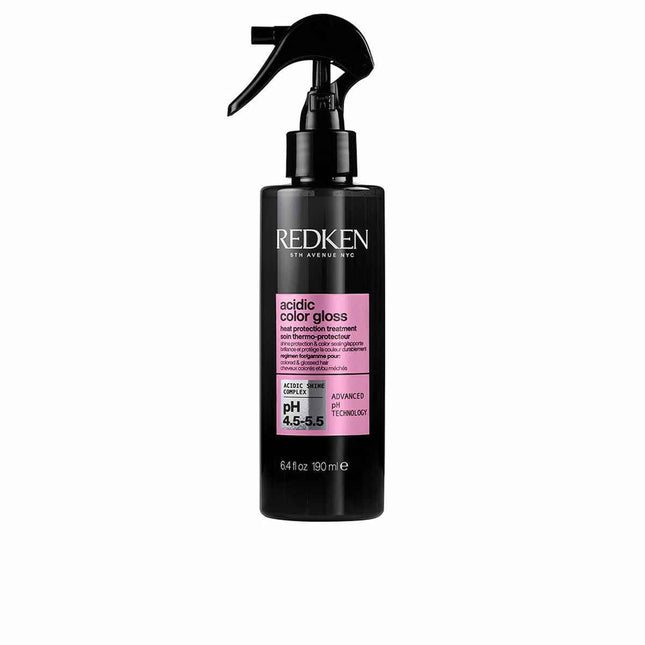 Redken Acidic Color Gloss Protector Térmico Sin Aclarado Unisex, 190 ml
