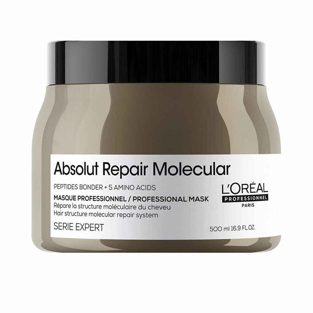 L'oreal Professionnel Absolut Repair Molecular Mascarilla Profesional Reparadora Sin Aclarado Para Cabello Dañado Unisex, 500 ml