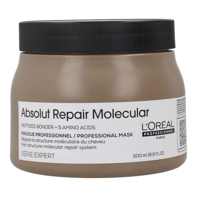 L'oreal Professionnel Absolut Repair Molecular Mascarilla Profesional Reparadora Sin Aclarado Para Cabello Dañado Unisex, 500 ml