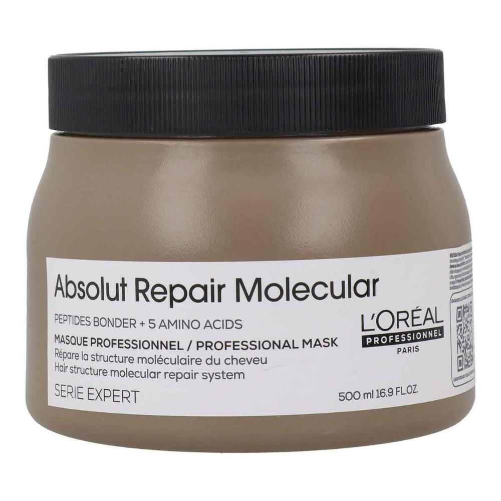 L'oreal Professionnel Absolut Repair Molecular Mascarilla Profesional Reparadora Sin Aclarado Para Cabello Dañado Unisex, 500 ml