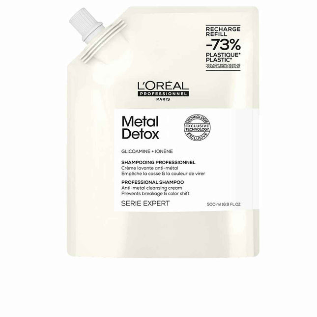 L'oreal Professionnel Metal Detox champú Para Cabello Dañado Recarga Unisex, 500 ml
