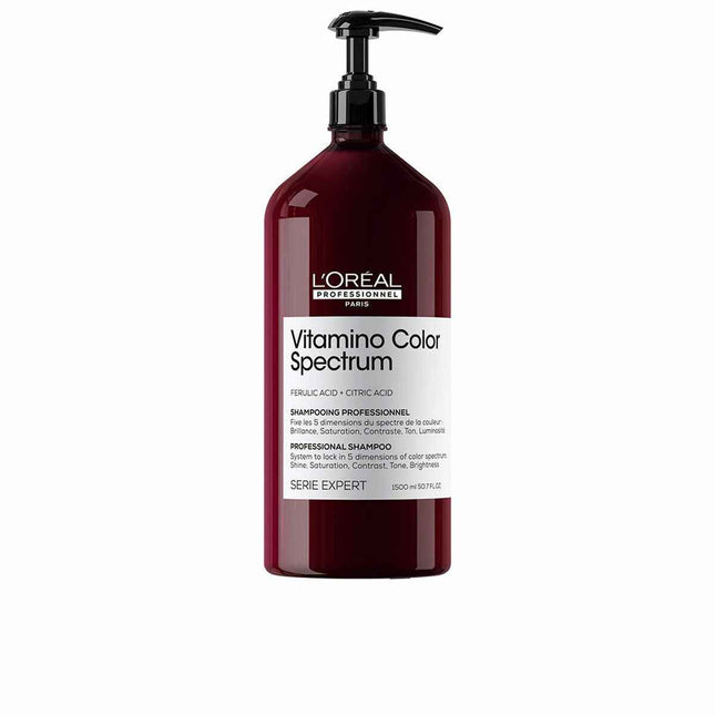 L'oreal Professionnel Vitamino Color Spectrum Champú Sin Sulfatos, Para Cabello Teñido, Fija El Color Unisex, 1500 ml