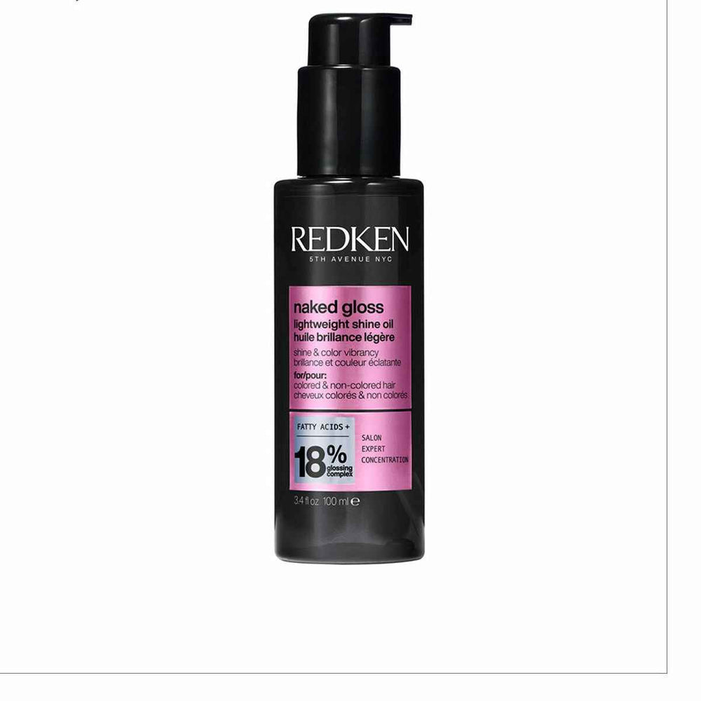 Redken Naked Gloss Aceite Ultraligero Brillo Efecto Espejo y Protección Térmica Unisex, 100 ml