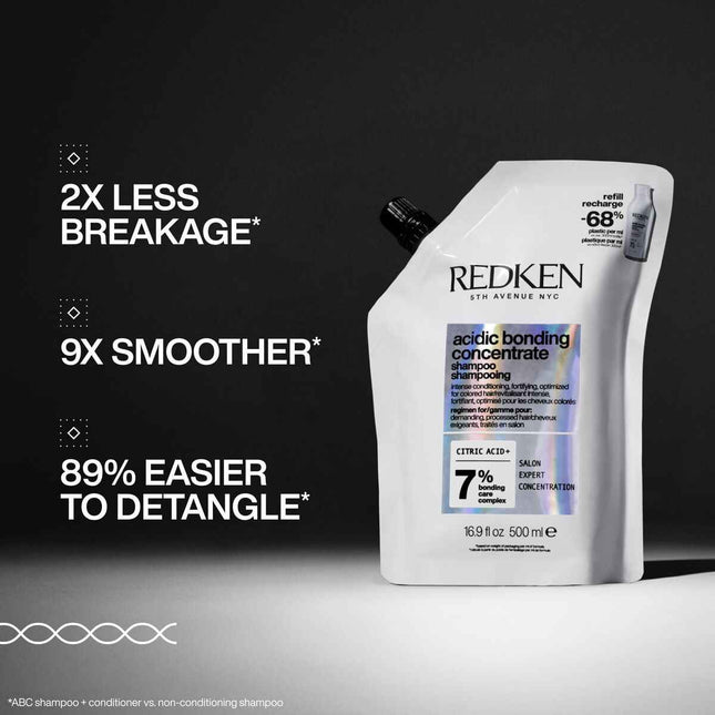 Redken Acidic Bonding Concentrate Champú Profesional Sin Sulfatos Para Cabello Dañado Recarga Unisex