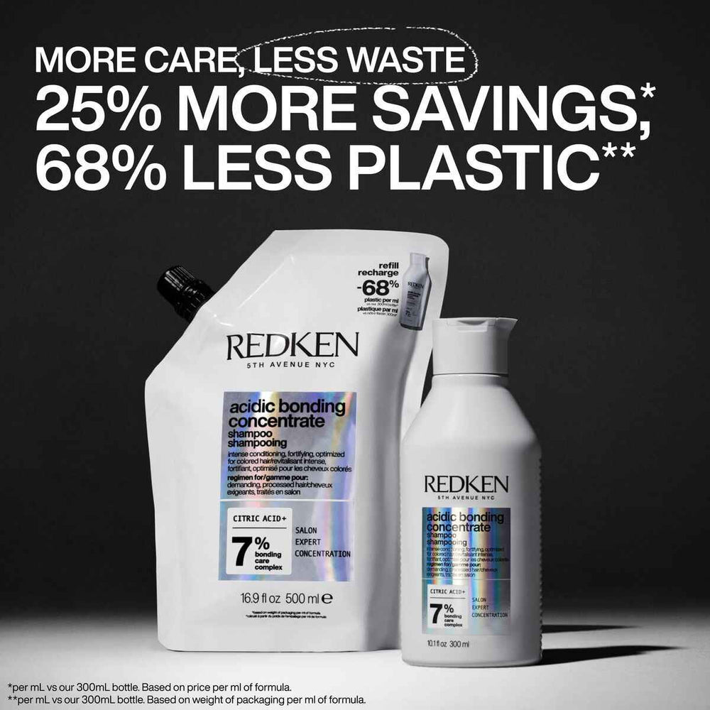 Redken Acidic Bonding Concentrate Champú Profesional Sin Sulfatos Para Cabello Dañado Recarga Unisex