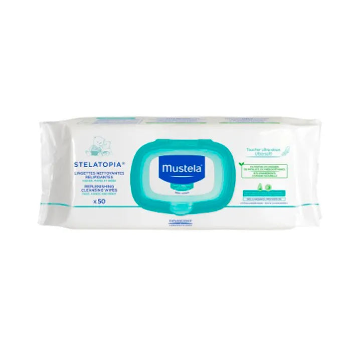Mustela Stelatopia Replenishing Cleansing Wipes 50U Unisex