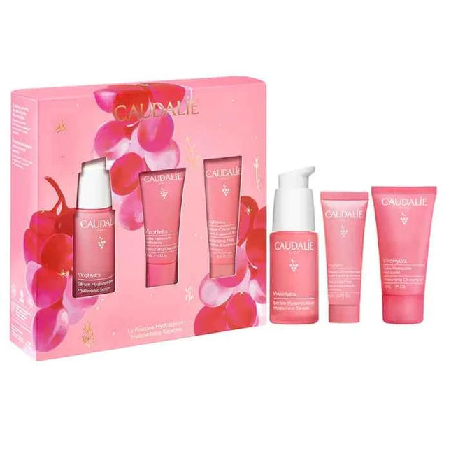 Caudalie VinoHydra Hyaluronic – Serum 30 ml Unisex, Set 3 Pieces