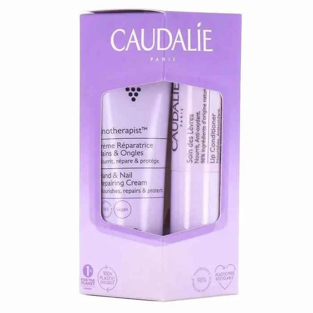 Caudalie Vinotherapist Hand and Nail Repair – Cream 30 ml + Lip Care Unisex, 4.5 g