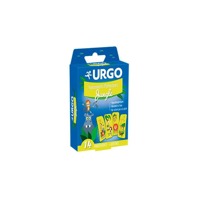 URGO Apósitos Especial Niños Jungle 2,5cm X 5 7cm 14u