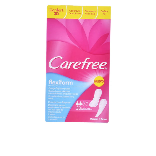Carefree Flexiform Pantyliners, 30 Units
