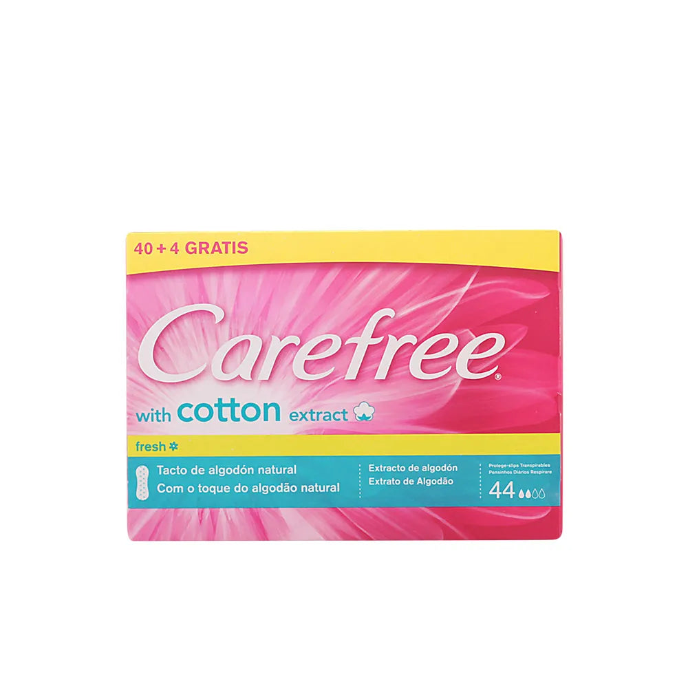 Carefree With Cotton Extract Fresh Pantyliners, 44 Units