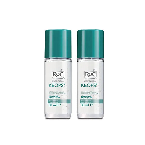 ROC Keops Roll On – Deodorant Unisex, 2x30 ml