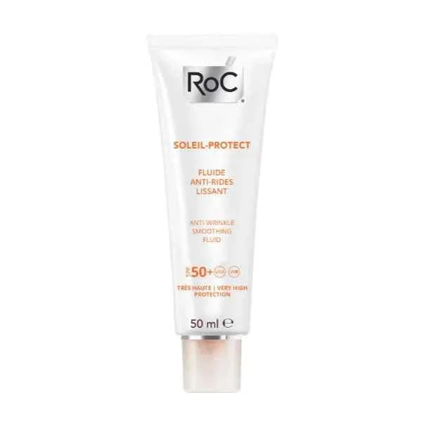 ROC Soleil Protect Anti Wrinkle Smoothing Fluid Spf50 Unisex, 50 ml