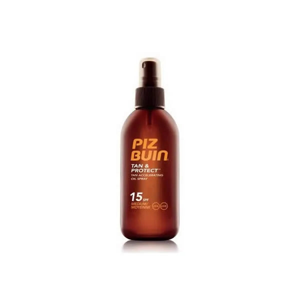 PIZ BUIN Tan And Protect Tan Accelerating Oil – Spray Spf15 Unisex, 150 ml